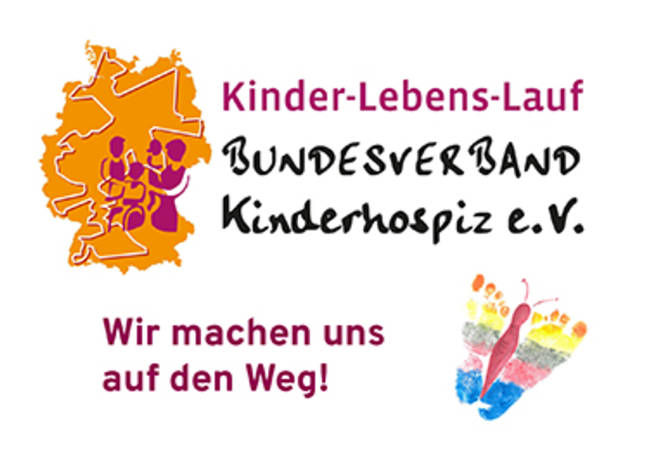 Fackelübergabe »Kinder-Lebens-Lauf 2022« Logo Kinder-Lebens-Lauf des Bundesverbandes Kinderhospiz e. V.