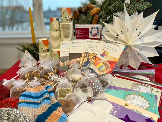 Das Kinderhospiz in der Vereinshütte auf dem Magdeburger Weihnachtsmarkt